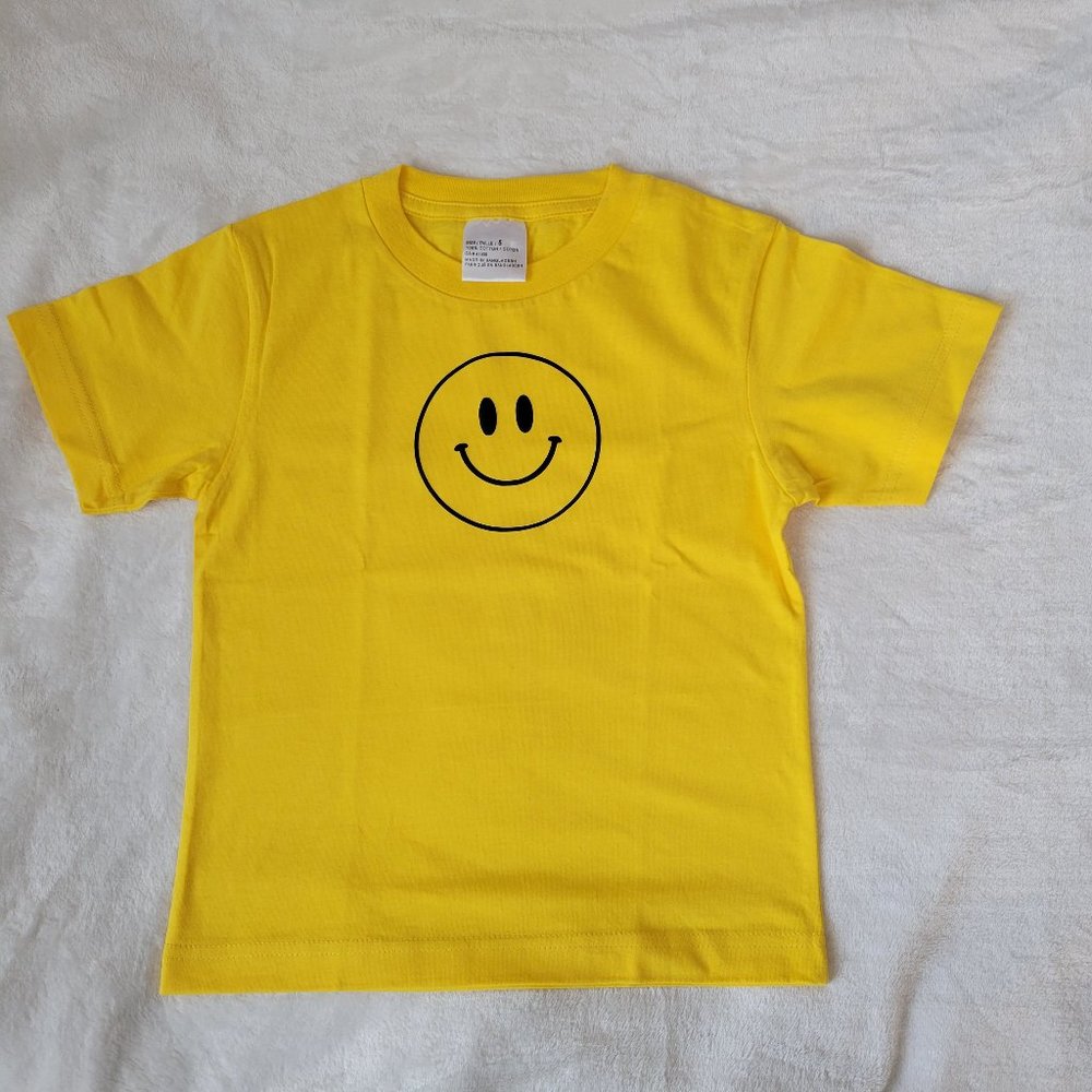 Toddlers Smiley Face Print T-Shirt